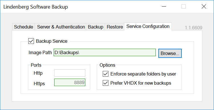 Service Tab